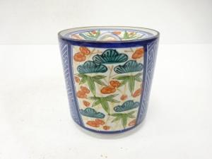 色紙　松竹梅　水指